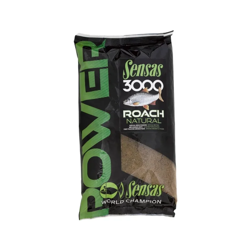 Zanęta wędkarska 3000 Power Roach Natural Sensas 1kg na płocie Ostatnie sztuki