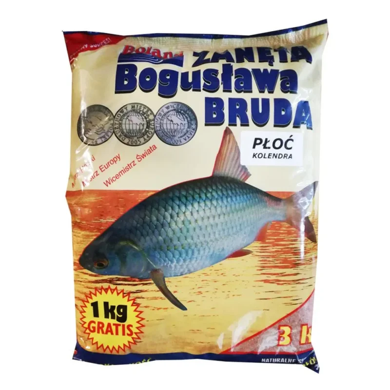 Bezpieczne zakupy Zanęta wędkarska popularna płoć kolendra Boland 3kg
