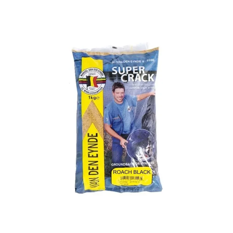 Szybka wysyłka Zanęta wędkarska Super Crack Roach Black Marcel Van Den Eynde 1kg