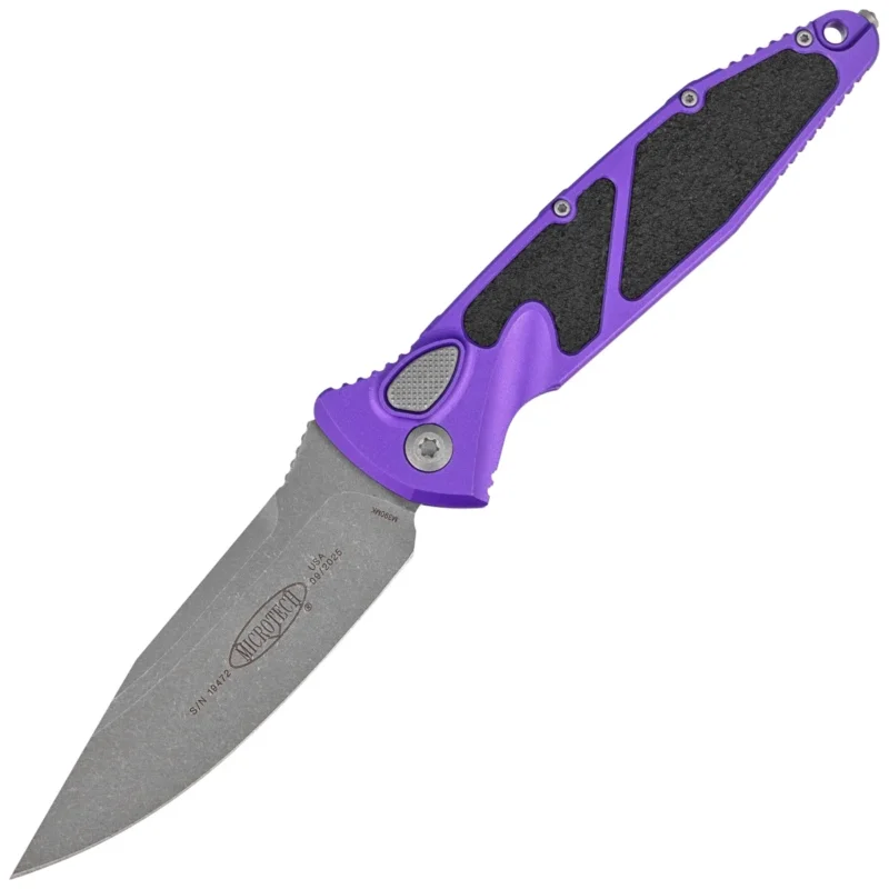 Kup teraz Microtech Socom Elite Auto S/E Automatic Knife Purple Aluminum, Apocalyptic M390MK by Tony Marfione (160A-10APPU)