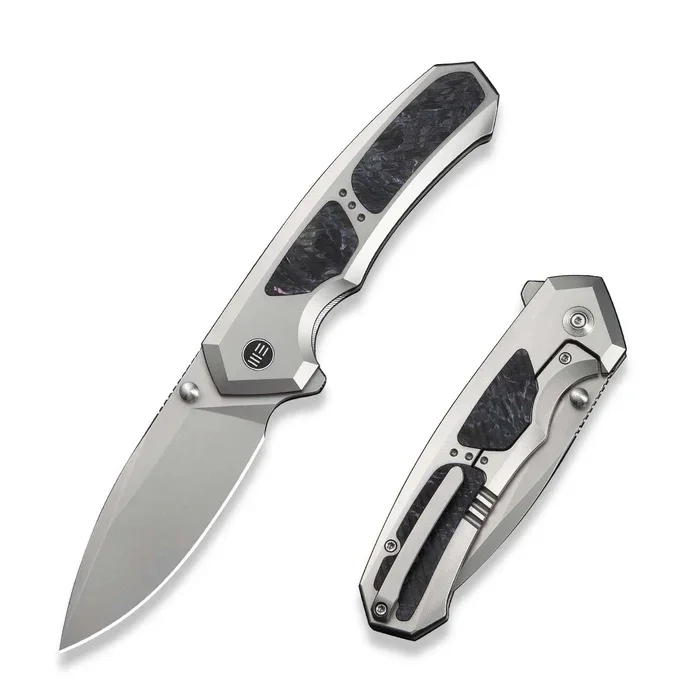 Promocja Nóż składany WeKnife Corwyn Gray Titanium/Black-Pink Carbon Fiber, Stonewashed M390 (WE24088-2)