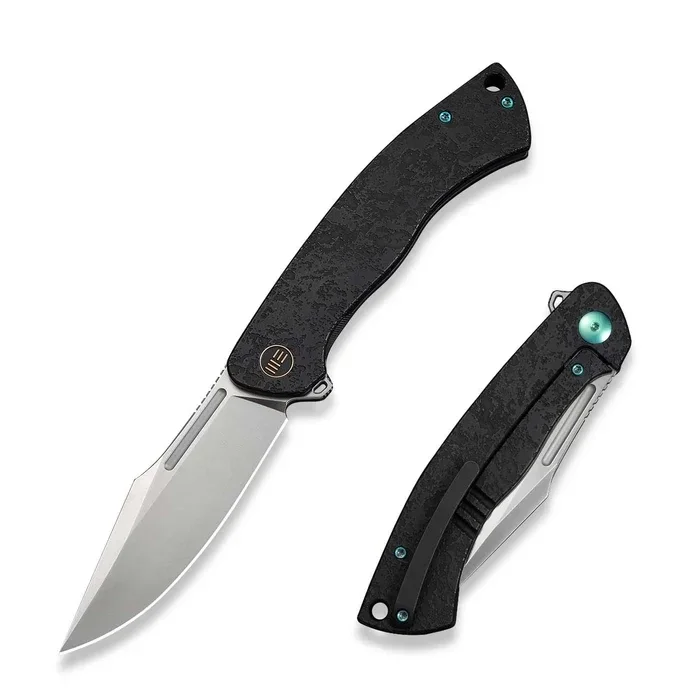 Darmowa dostawa Nóż składany WeKnife Essential Knight Etched Black Titanium, Satin M390 by Jason Knight (WE24003-1)