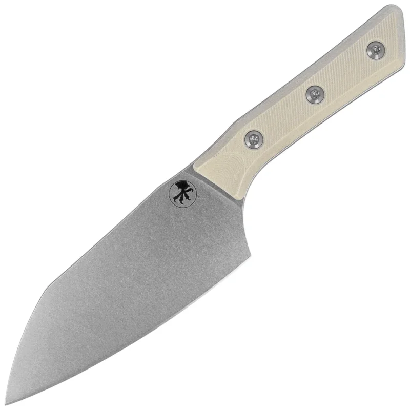 Microtech Santoku 6" Kitchen Knife Ivory G10, Stonewashed M390MK (3200-10IV) Oferta czasowa