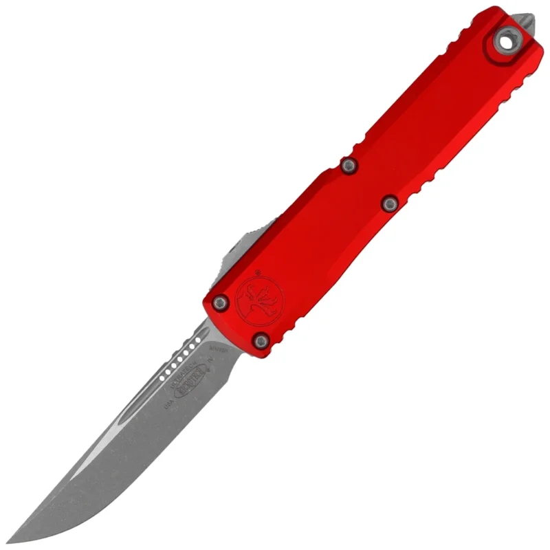 Hit sprzedaży Microtech Ultratech Gen IV S/E OTF Knife Red Aluminum, Apocalyptic M390MK by Tony Marfione (11214-10APRD)