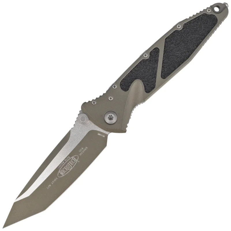 Wyprzedaż Nóż składany Microtech Socom Elite T/E-M Cerakote Moss Green Aluminium, Cerakote Moss Green M390MK by Tony Marfione (161-1MG-C21Z13)