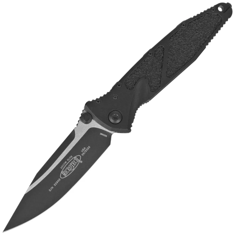 Tylko do końca tygodnia Microtech Socom Elite S/E-M Knife Tactical Black Aluminum, Black M390MK by Tony Marfione (160-1T)