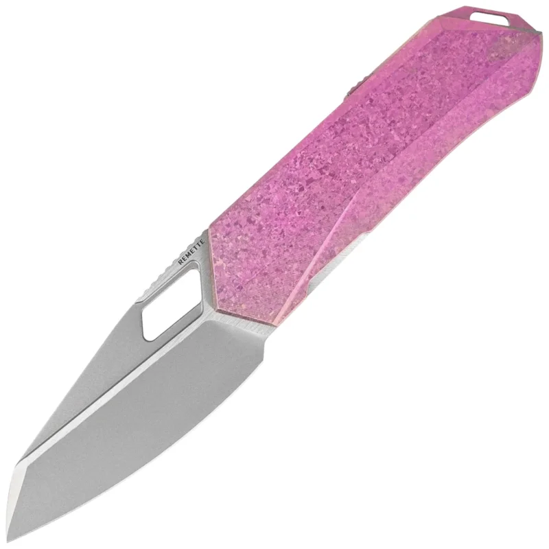Remette RT-Woodpecker Knife Crystal Purple Titanium, Hand Grinding Pearlescent M390 (RTWP-IP) Łatwy zwrot