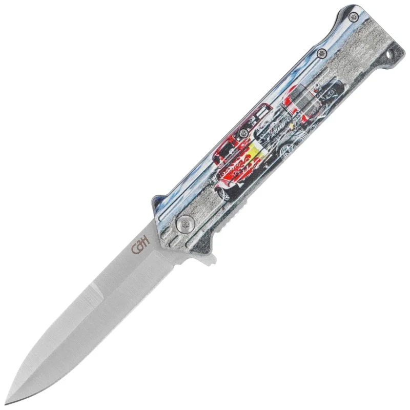 Herbertz CJH Hot Rod Red Knife, Satin 420 (10000634) Niska cena