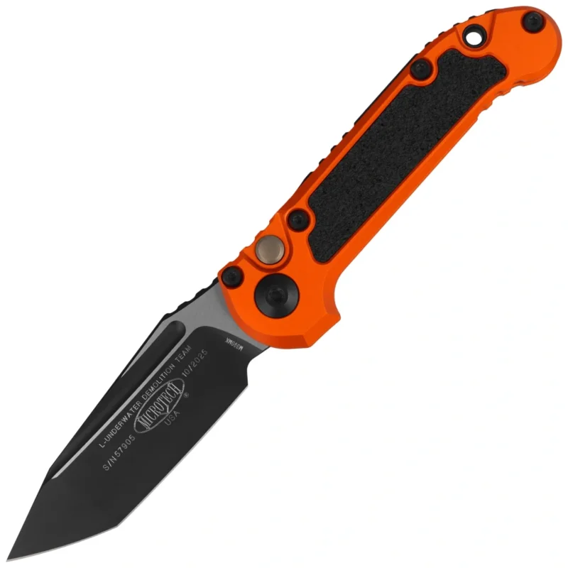 Zamów dziś Nóż automatyczny Microtech LUDT Gen III T/E Orange Aluminium, Black M390MK by Tony Marfione (1136-1OR)