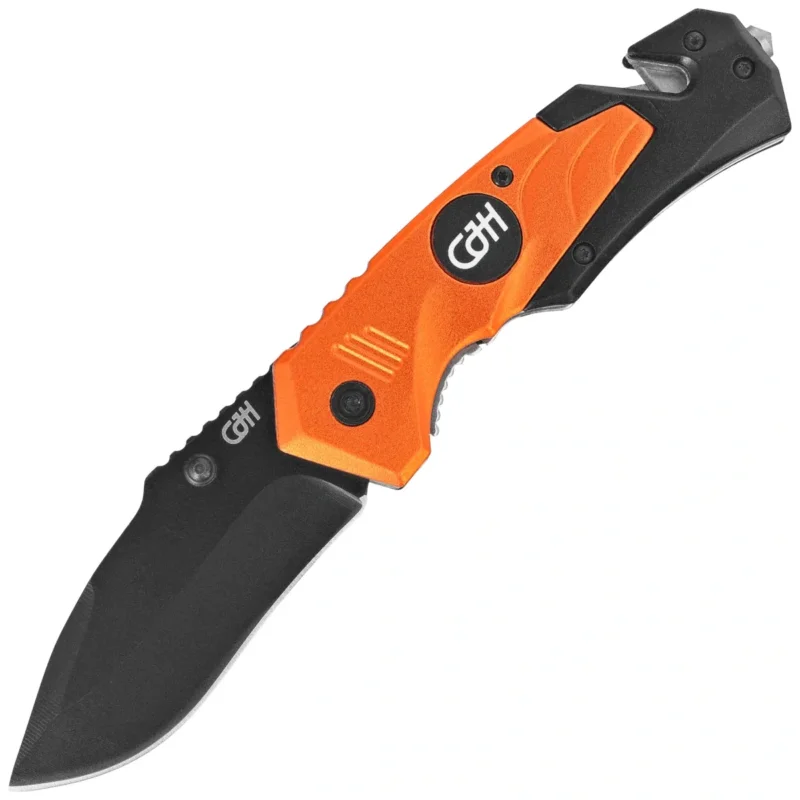 Super okazja Herbertz CJH Rescue Knife Orange Aluminum, Black 420 (10000879)