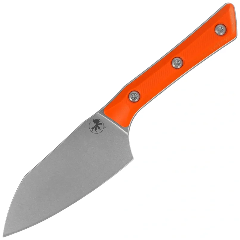 Nóż kuchenny Microtech Santoku 4.2" Ember G10, Stonewashed M390MK (3300-10EM) Ekspresowa dostawa