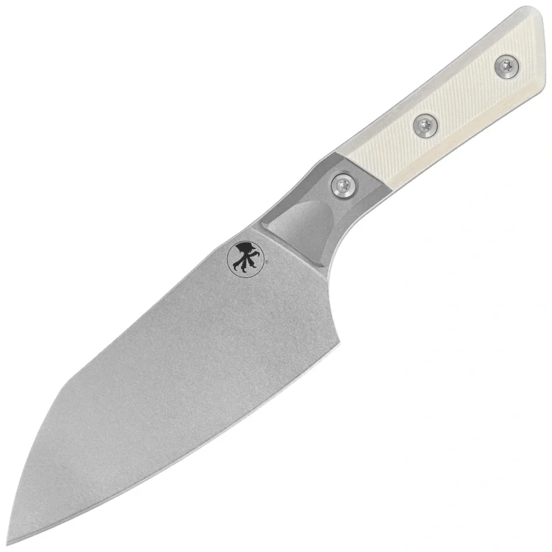 Szybka dostawa Nóż kuchenny Microtech Santoku 6" Titanium Bolster/Ivory G10, Stonewashed M390MK (3200B-10IV)