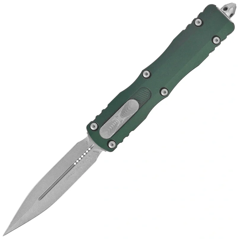 Nóż automatyczny OTF Microtech Dirac Delta D/E Emerald Green Aluminium, Apocalyptic by Tony Marfione (227-10APEG) Bestseller