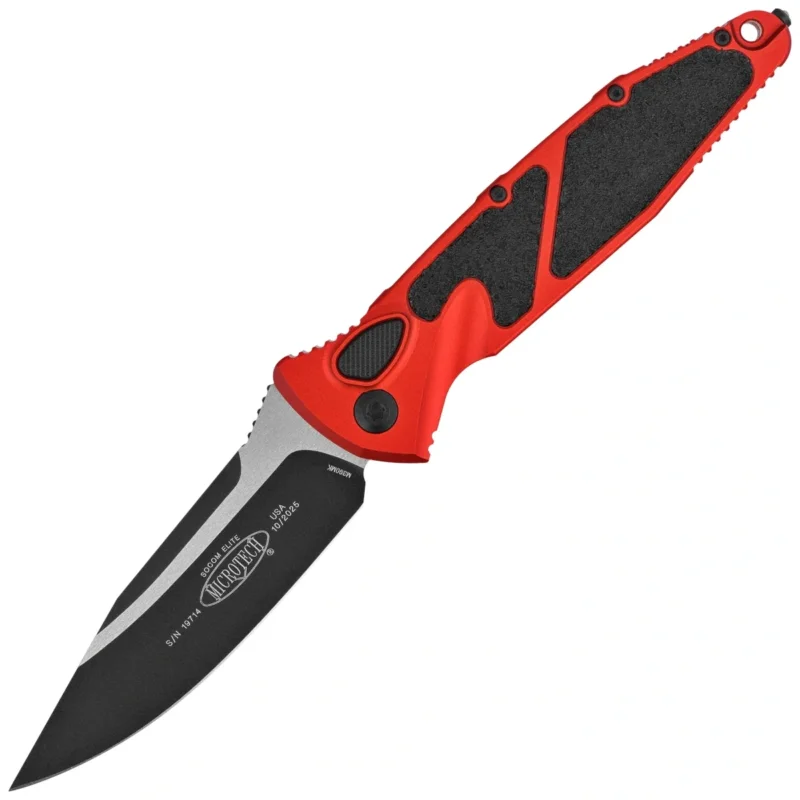 Microtech Socom Elite Auto S/E Knife Red Aluminum, Black M390 by Tony Marfione (160A-1RD) Bezpieczne zakupy