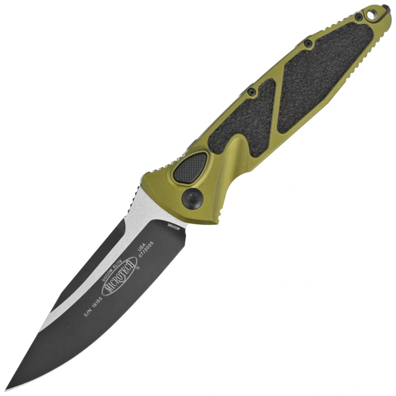 Nóż automatyczny Microtech Socom Elite Auto S/E OD Green Aluminium, Black M390 by Tony Marfione (160A-1OD) Ograniczona ilość