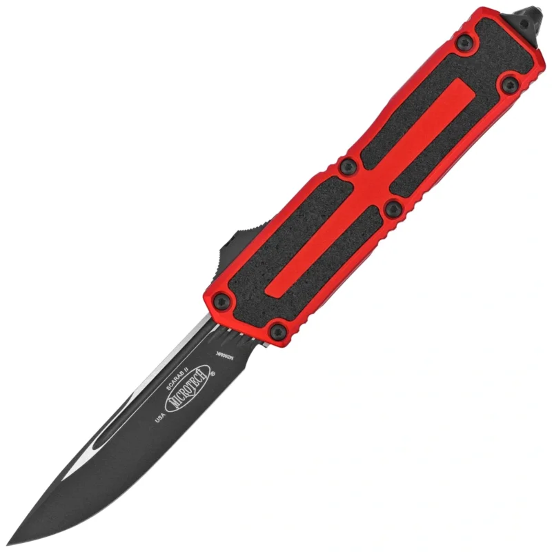 Microtech Scarab II Gen III S/E OTF Knife Red Aluminum, Black M390MK by Tony Marfione (1278-1RD) Kup teraz