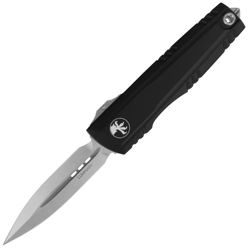 Microtech Luminary ZBP D/E Signature OTF Knife Black Aluminum, Stonewashed M390MK by Tony Marfione (1270-10S) Hit sprzedaży