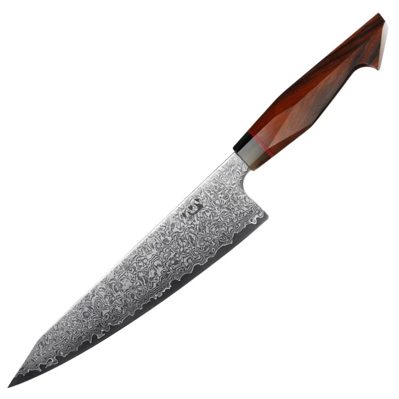 Nie przegap Nóż kuchenny Xin Cutlery XinCraft 9'' Japan Chef Buffalo Horn/Rosewood/G10, Damascus VG10 (XC116)
