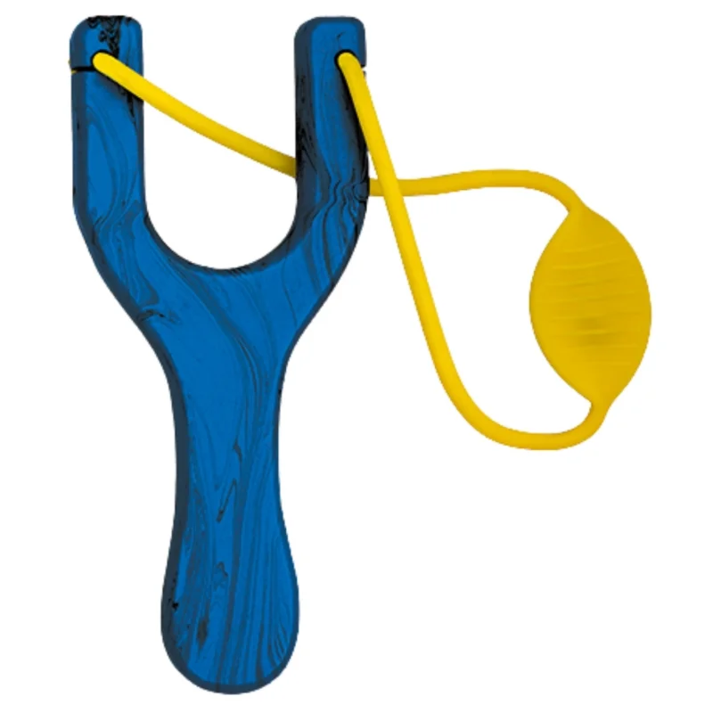 Tole 10 Imperial Blue Wood, Yellow Band Slingshot (49024) Niska cena