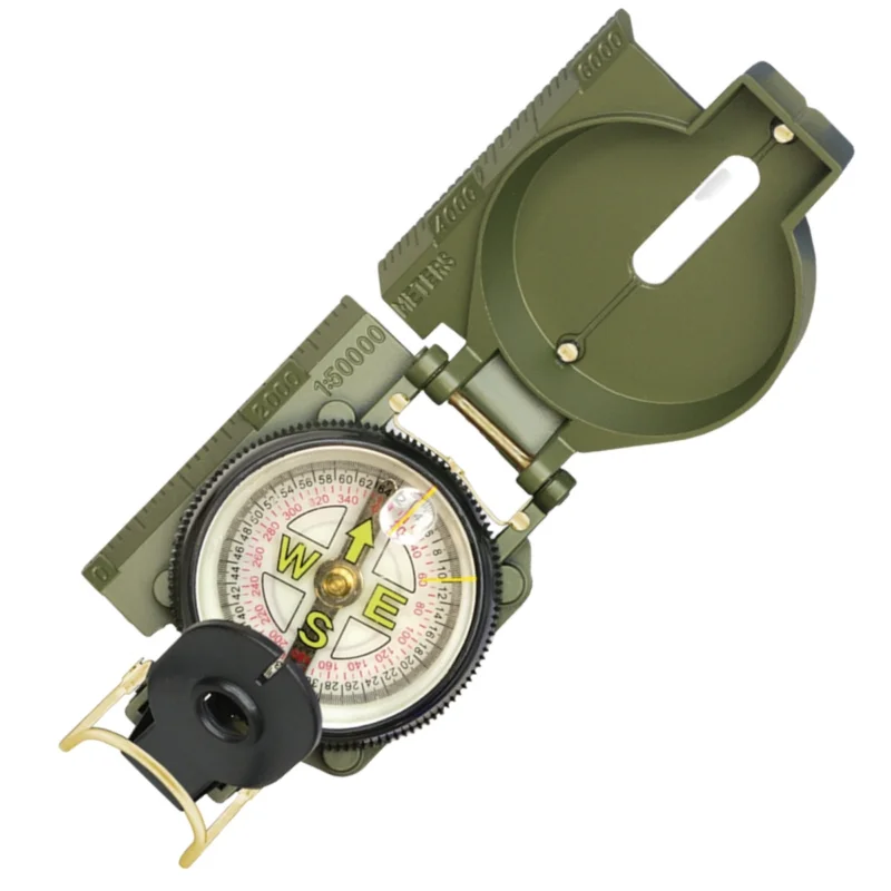 Kompas Barbaric Oil Filled Military Fiber Compass, Green PVC (33172) Ograniczona ilość