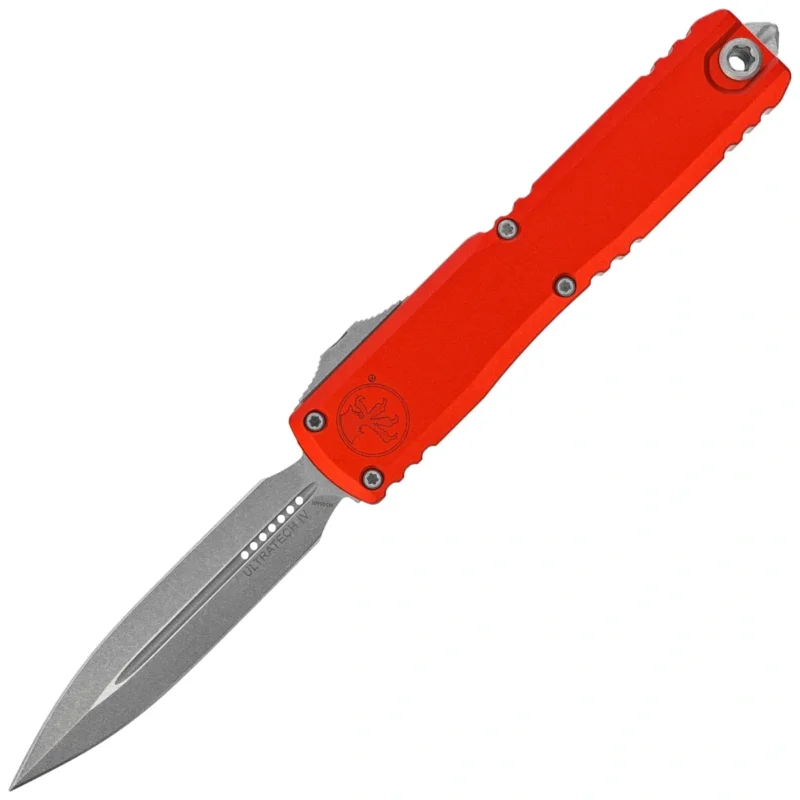 Microtech Ultratech Gen IV D/E OTF Knife Red Aluminum, Apocalyptic M390MK by Tony Marfione (11224-10APRD) Zniżka
