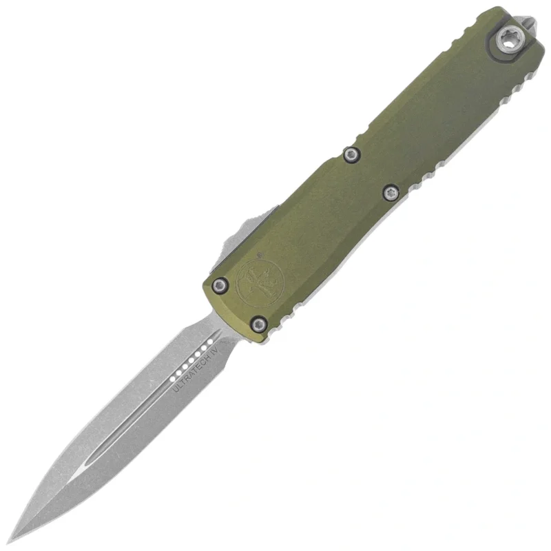 Nóż automatyczny OTF Microtech Ultratech Gen IV D/E OD Green Aluminium, Apocalyptic M390MK by Tony Marfione (11224-10APOD) Bestseller