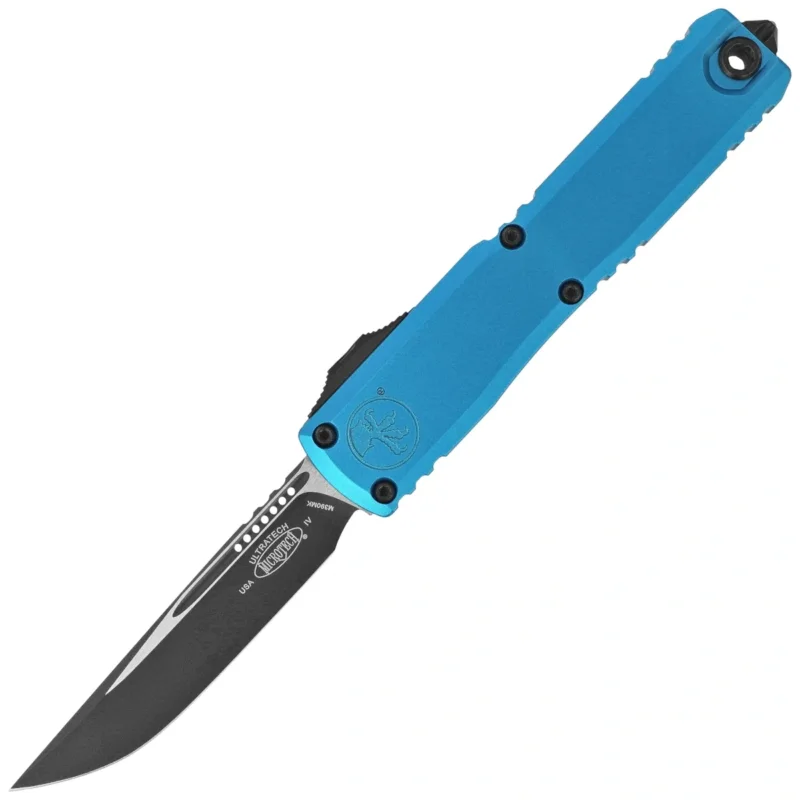 Nóż automatyczny OTF Microtech Ultratech Gen IV S/E Blue Aluminium, Black M390MK by Tony Marfione (11214-1BL) Hit cenowy