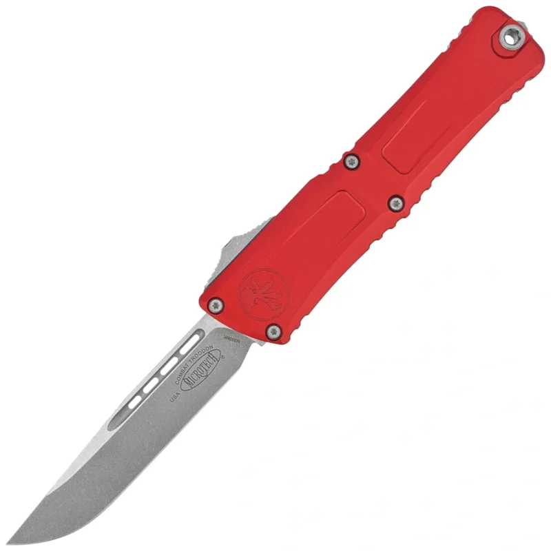 Microtech Combat Troodon Gen III S/E OTF Knife Red Aluminum, Apocalyptic M390MK by Tony Marfione (1143-10APRD) Ostatnia szansa