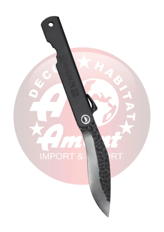 Nowy Nóż składany Third Decor Habitat N17-4 Black Steel, Hammered/Satin 420 (N17-4)