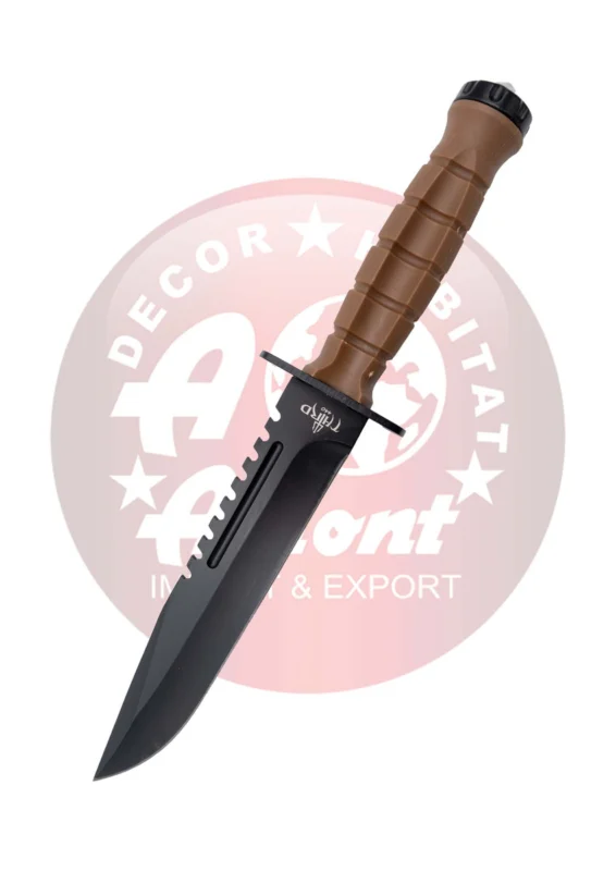 Nóż Third Decor Habitat H1204R Brown PTR, Black 420 (TH-H1204R) Darmowy zwrot