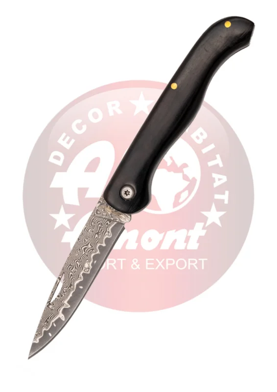 Nóż składany Third Decor Habitat N202E Ebony Wood, VG10 Damascus (TK-N202E) Sprawdź teraz