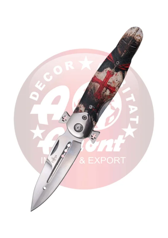 Nóż składany Third Decor Habitat N120D Templar Warrior Beechwood, Mirror 420 (TH-N120D) Kup online