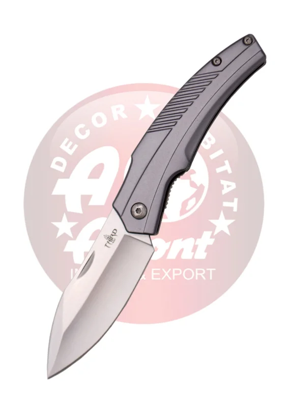 Dodaj do koszyka Nóż składany Third Decor Habitat N71 Gray Aluminum, Satin 420 (TH-N71G)