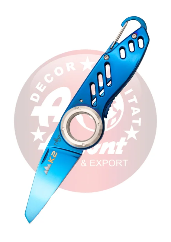 Nóż składany Third Decor Habitat N125 Titanium Blue Polished Steel, Titanium Blue Polished 420 (TH-N125) Bezpieczne zakupy