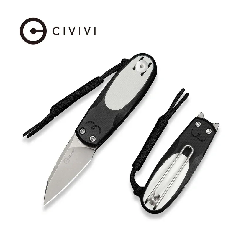 Nóż składany Civivi Purr Black-White G10, Stonewashed Nitro-V by Ostap Hel (C25054-2) Tani