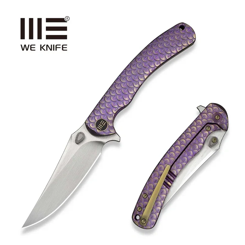 WeKnife Dracarys LE No 034/199 Purple / Golden Titanium, Hand Rubbed Satin M390 (WE25061B-2) Nie przegap