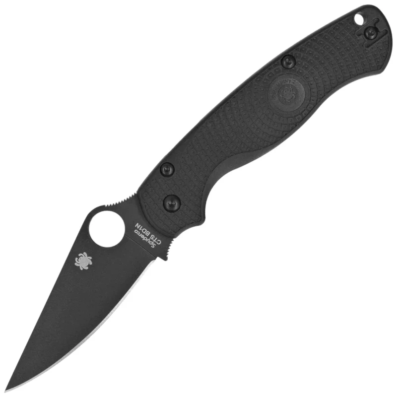 Spyderco Para Military 2 Lightweight Knife Black FRN, Black DLC CTS BD1N by Sal, Eric Glesser (C81PBBK2) Hit cenowy