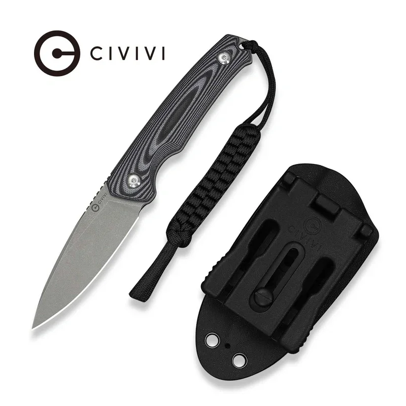 Nóż Civivi Altus Fixed Gray-Black G10, Gray Stonewashed 14C28N (C20076B-2) Ostatnie sztuki