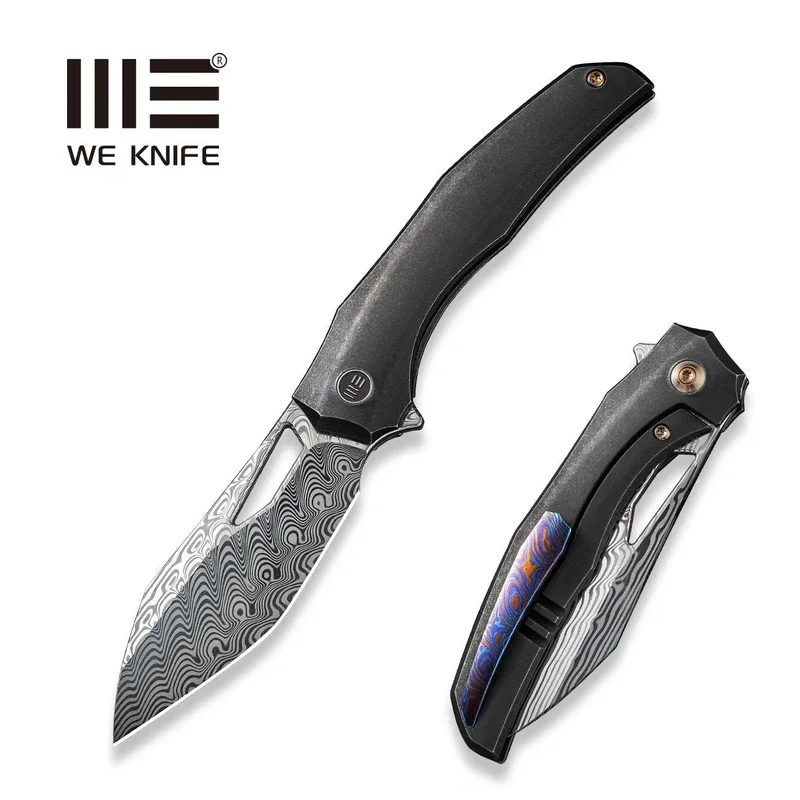 Nóż składany WeKnife Ignio Mystery Box Black Titanium, Damasteel Hakkapella by Toni Tietzel (WE22042B-DS1 MB) Ekspresowa dostawa