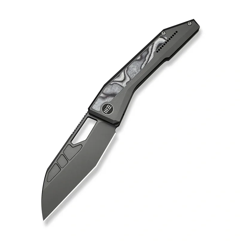 Ostatnia szansa Nóż składany WeKnife Inceptus Dark Gray Titanium/White-Black G10, Gray Stonewashed M390 by Robert Saniscalchi (WE25017-1)
