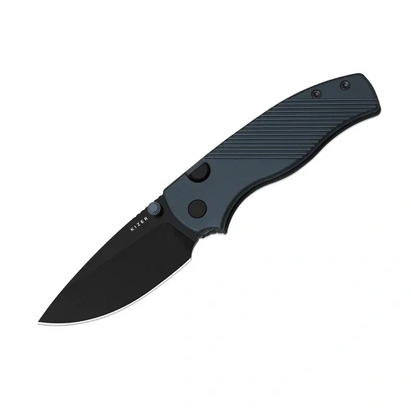 Kizer Glaux Knife Ink Blue Aluminium, Black Stonewashed PVD 14C28N (V3801A3) Cena promocyjna