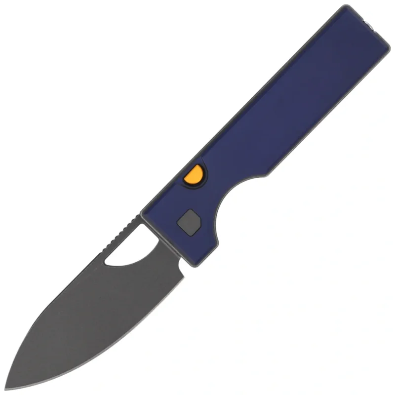 Dostępne od ręki Nóż składany Kizer Little Ringbo Blue Aluminium, Gray PVD Stonewashed AEB-L by Matija Milović (V3708A3)