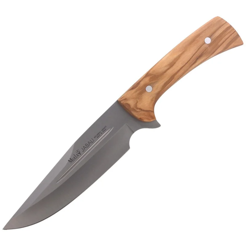 Do wyczerpania zapasów Nóż Muela Full Tang Olive Wood, Satin X50CrMoV15 (JABALI-17OL)