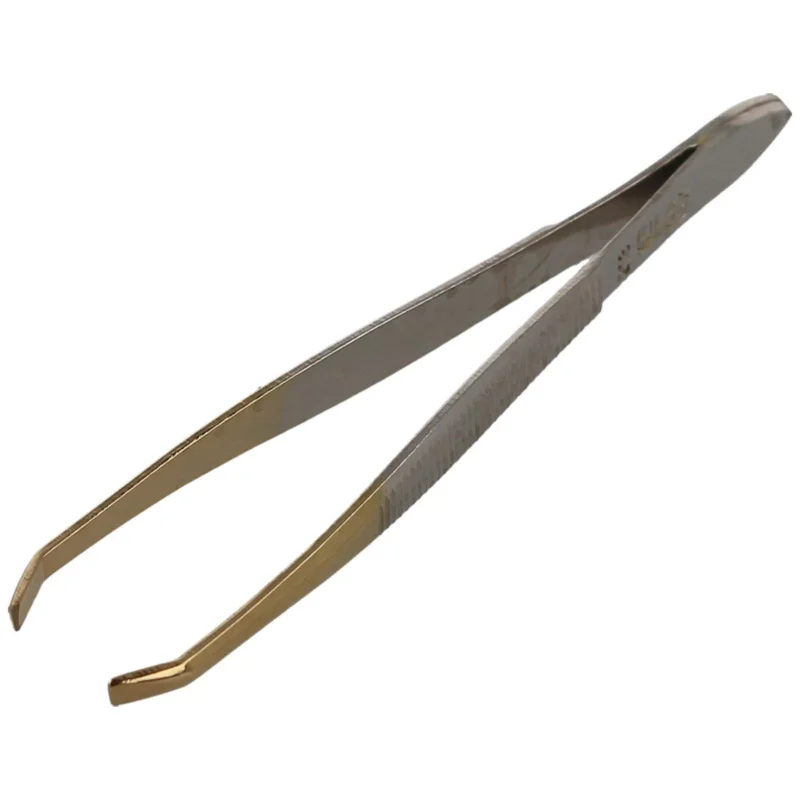 Penseta Filax Solingen Zagięta / Curved, Złocona 75mm (213NG CU 3) Darmowy zwrot