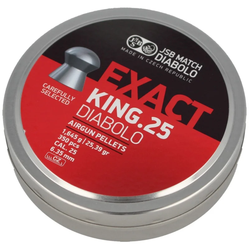 JSB Exact King 6.35 mm Pellets, 350 pcs (546298-350) Oferta limitowana