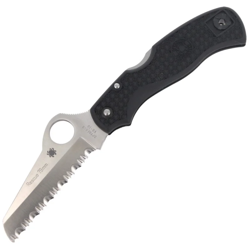 Tylko do końca tygodnia Nóż składany Spyderco Rescue 79mm FRN Black (C45SBK)
