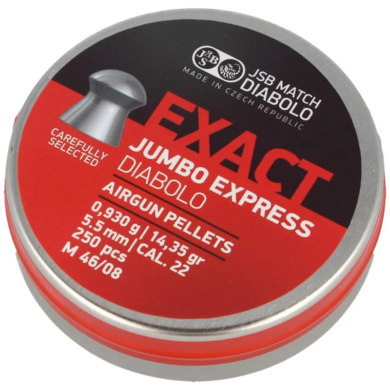 Nowość JSB Exact Jumbo Express 5.52 mm pellets, 250 pcs (546277-250)