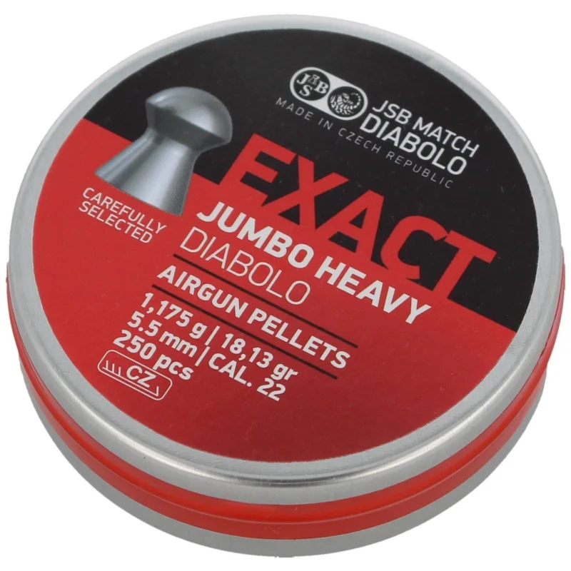 JSB Exact Jumbo Heavy 5.52 mm pellets, 250 pcs (546287-250) Premium