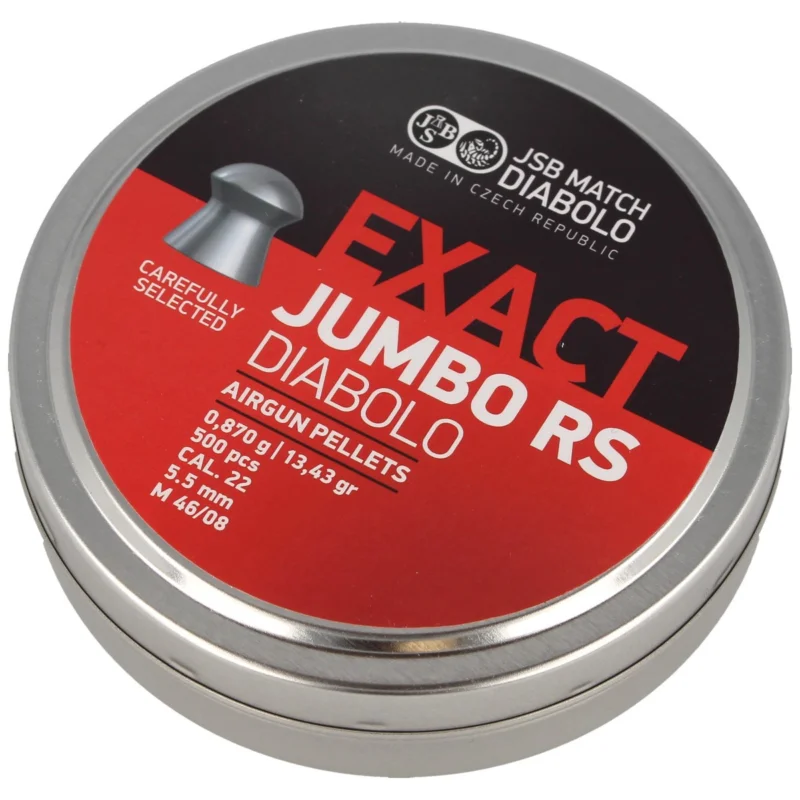 JSB Exact Jumbo RS 5.52 mm pellets, 500 pcs (546207-500) Oferta limitowana