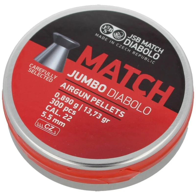 Najlepsza cena JSB Diabolo Jumbo Match 5.5 mm pellets, 300 pcs (546250-300)